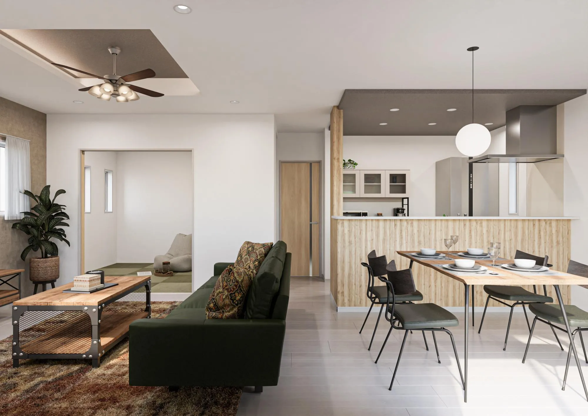 内観パース
※このイラストは図面を基に描き起こしたもので実際とは多少異なります。