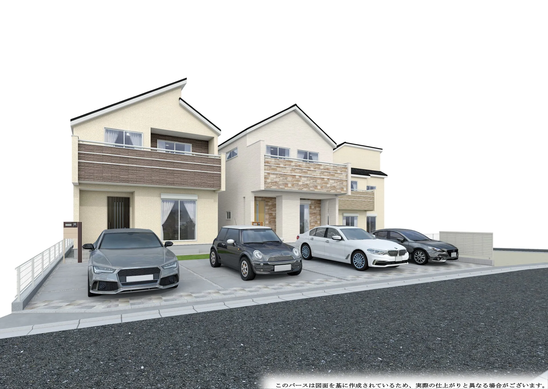 完成予想パース1
相鉄線「瀬谷」駅徒歩圏内です!
6・7号棟は南道路接道です。