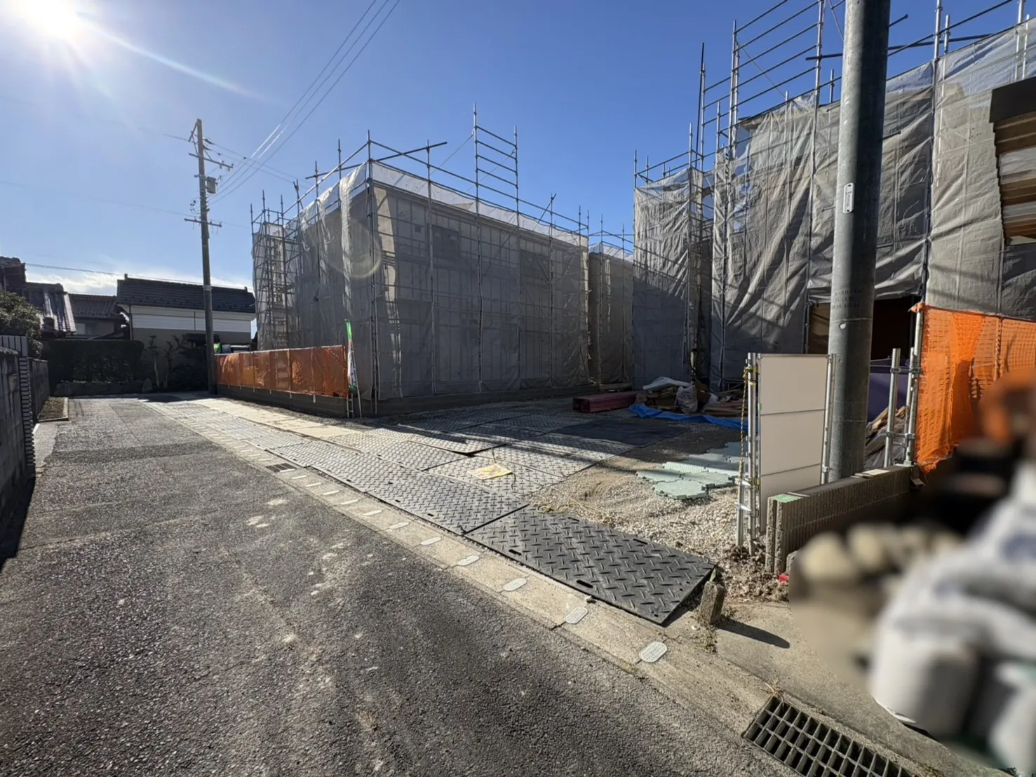 1月11日撮影　上棟後