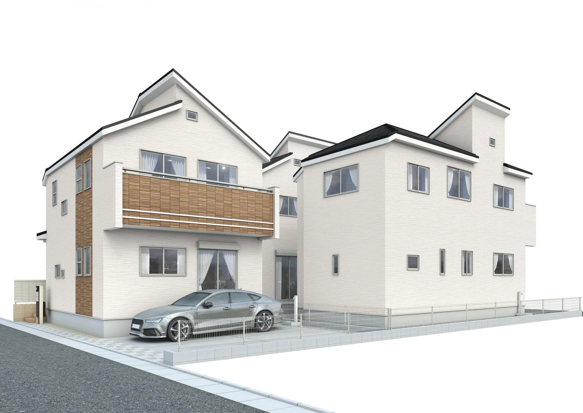 外観パース(1・3号棟)