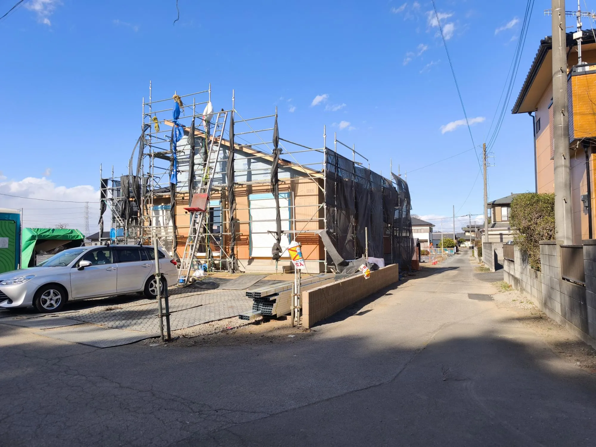 上棟しました!1月撮影