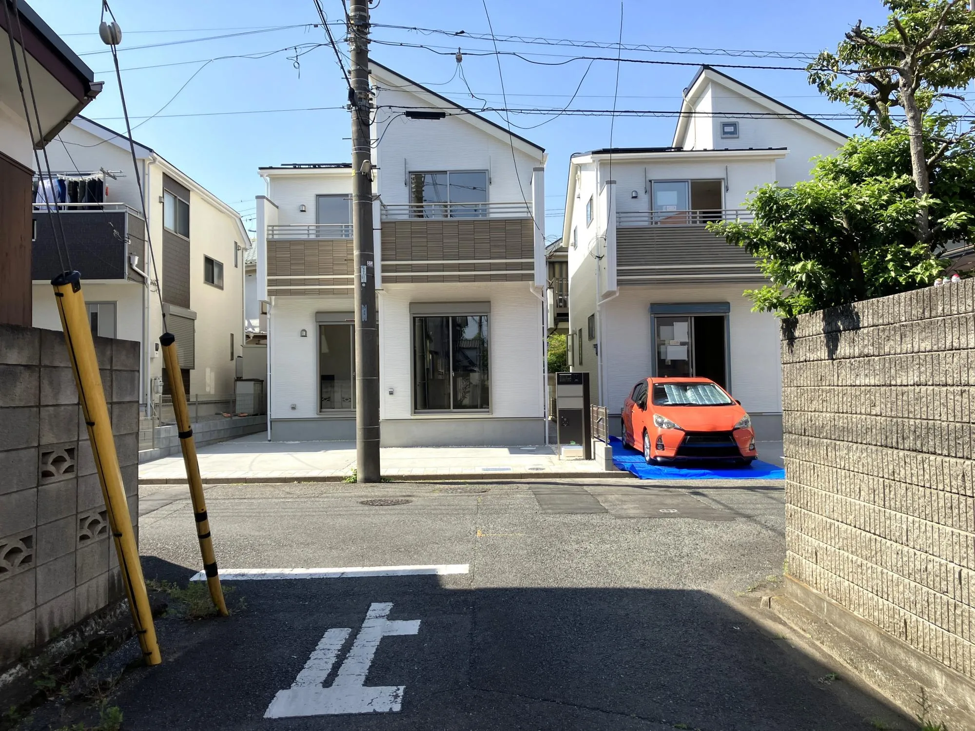 前面道路①カースペースは、自転車やバイク置き場としても活用可能です