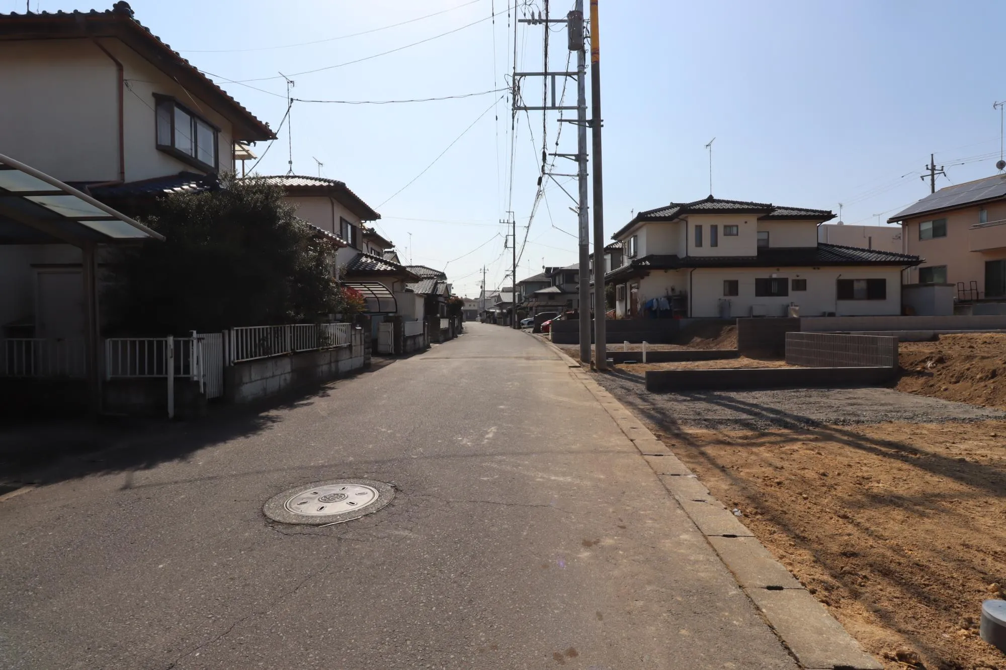 前面道路含む現地 造成後