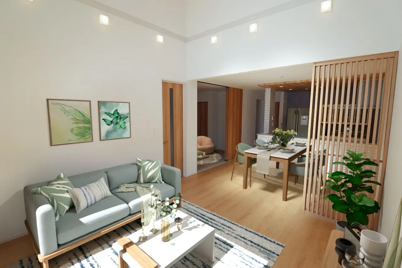 LDK(19.125帖)
※家具・家電はCGです。