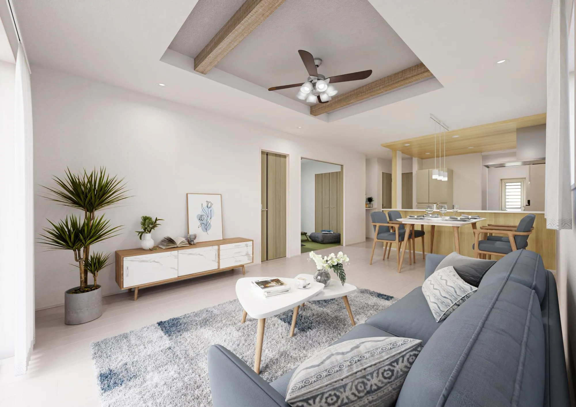 1号棟:内観パース