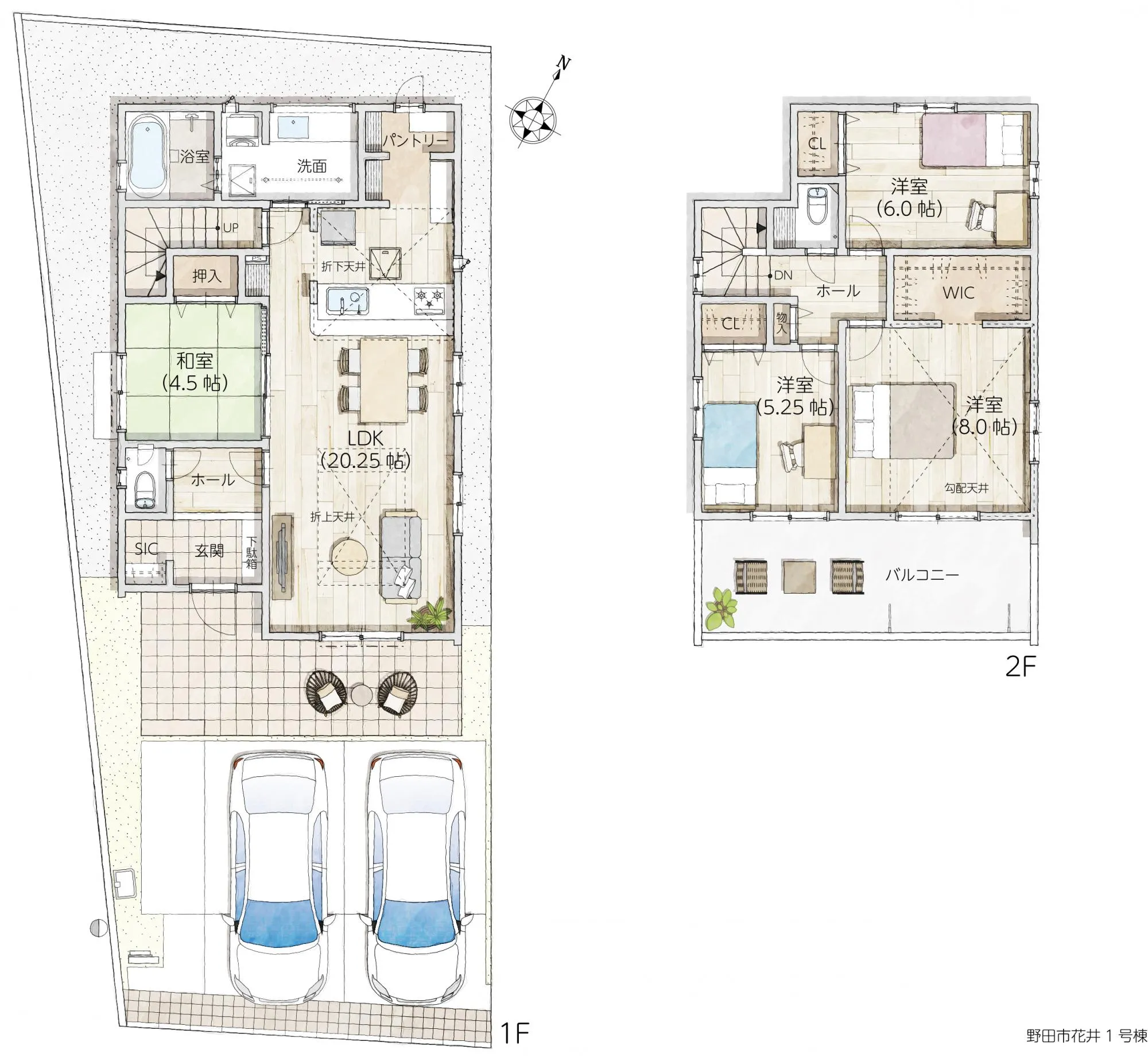 1号棟:間取り図