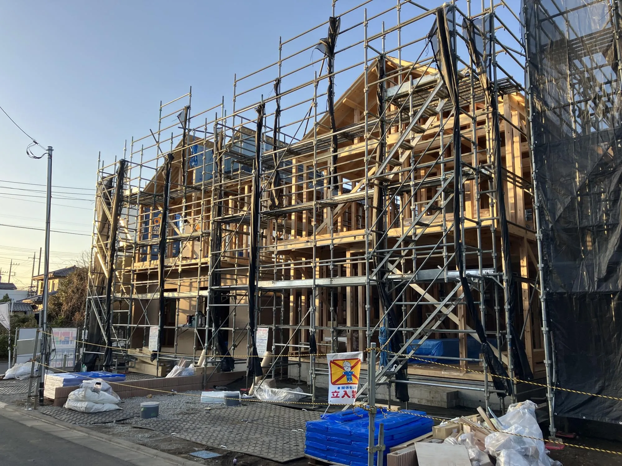 1号棟、2号棟　上棟