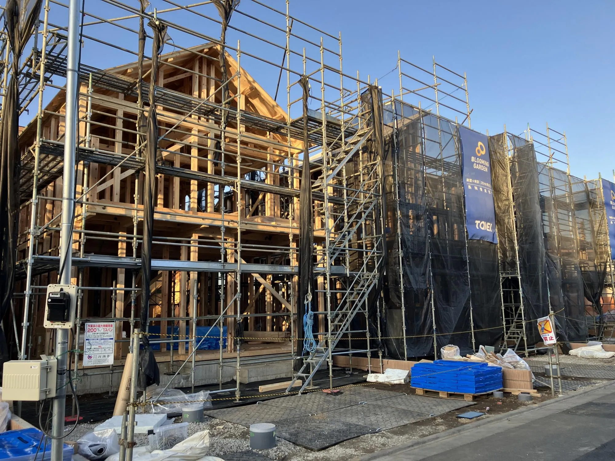 2号棟、3号棟　上棟