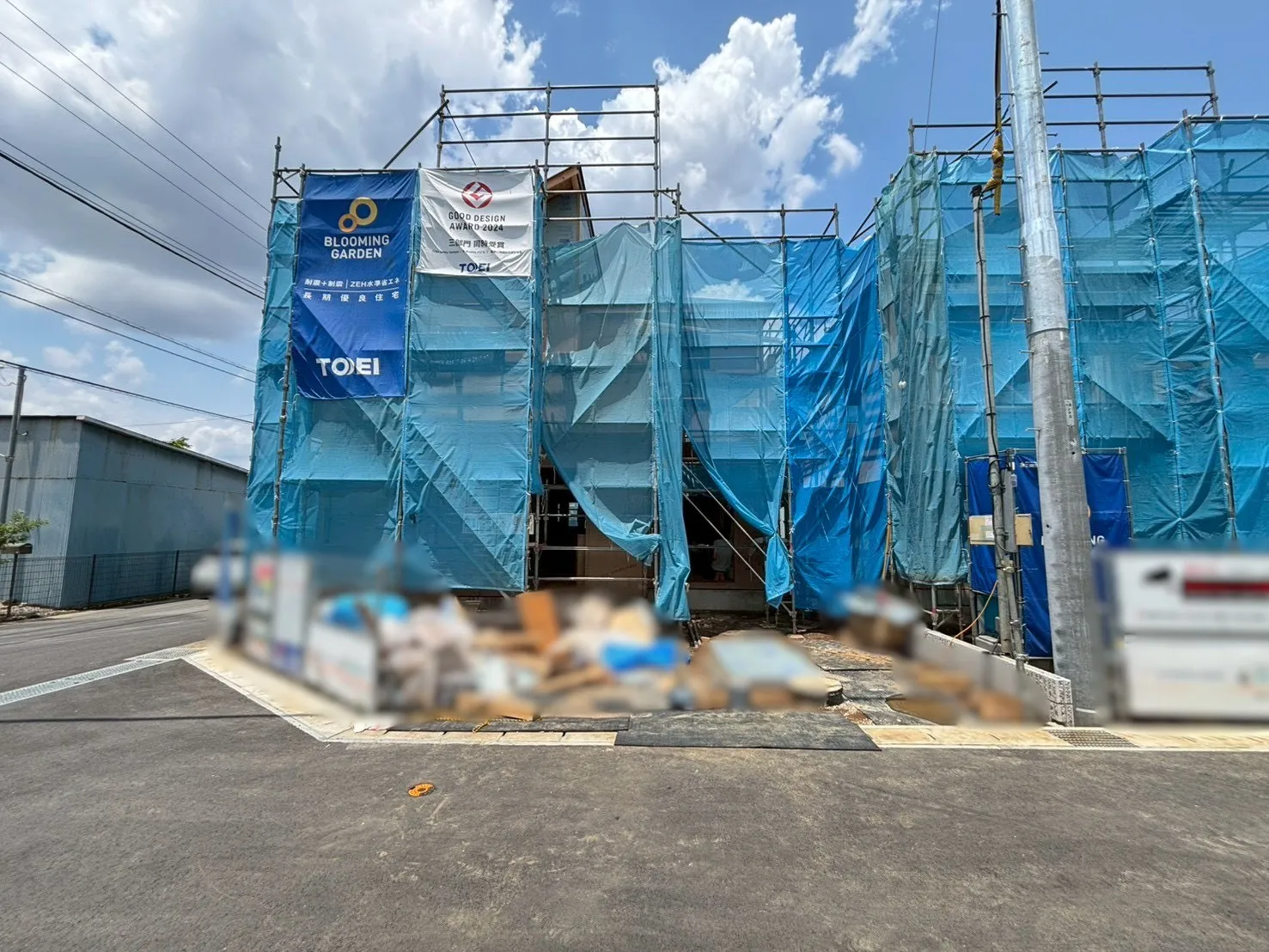 【1号棟】現地写真　4LDK+ウォークインクローゼット×2+土間収納(SIC)