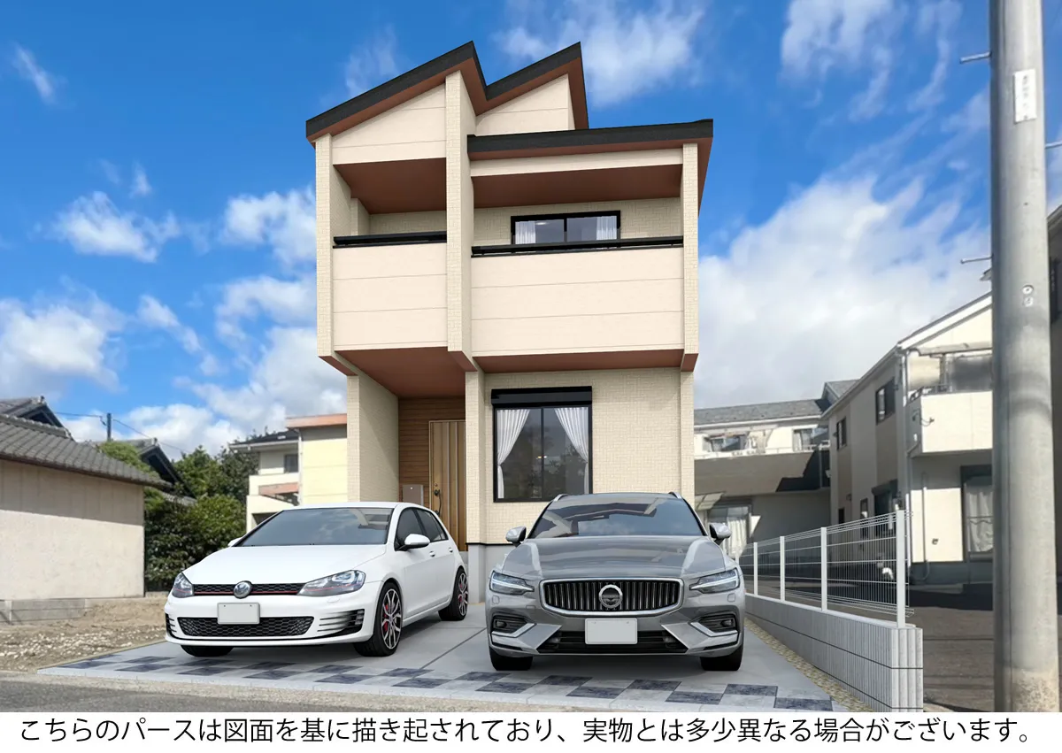 外観完成予想図(2号棟)