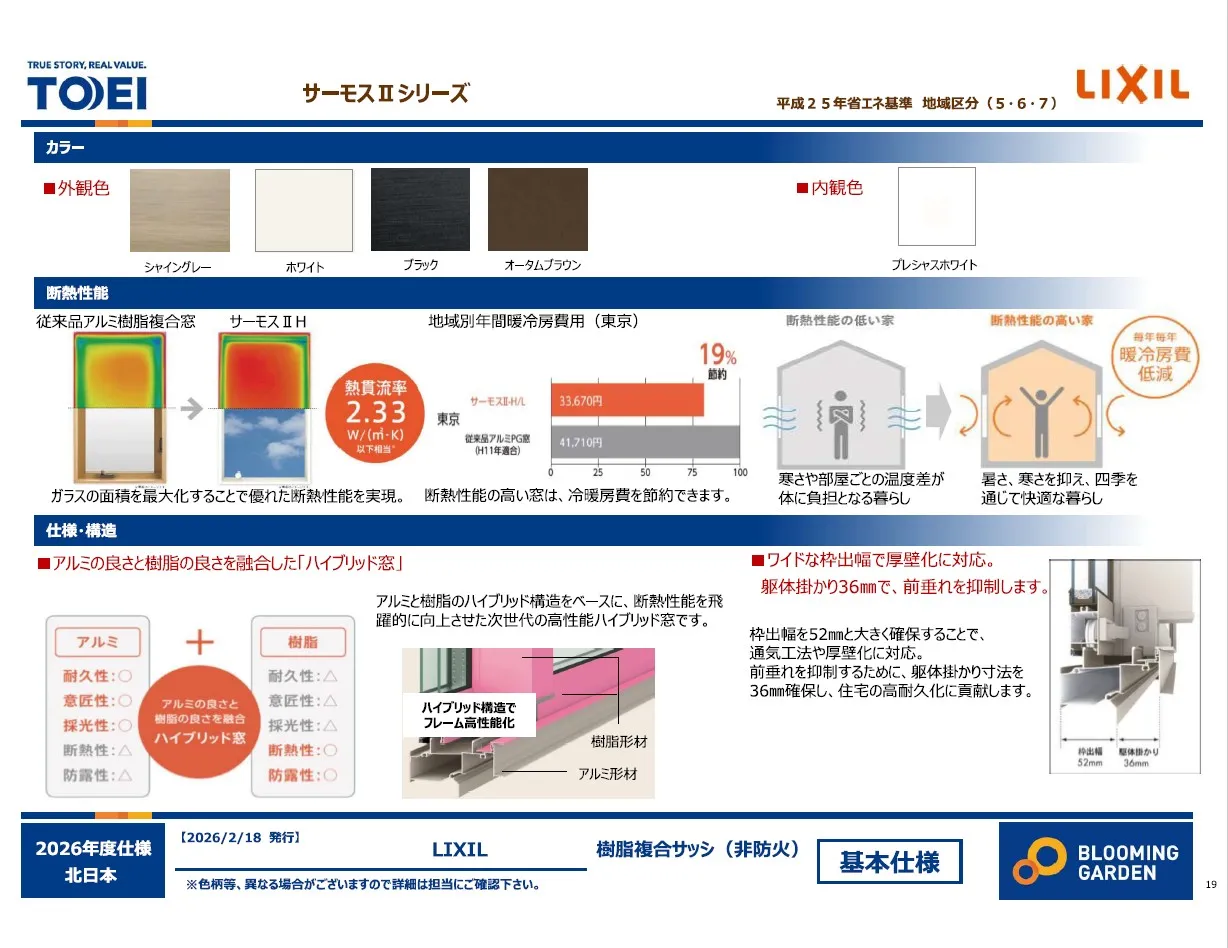 【サッシ仕様書】
