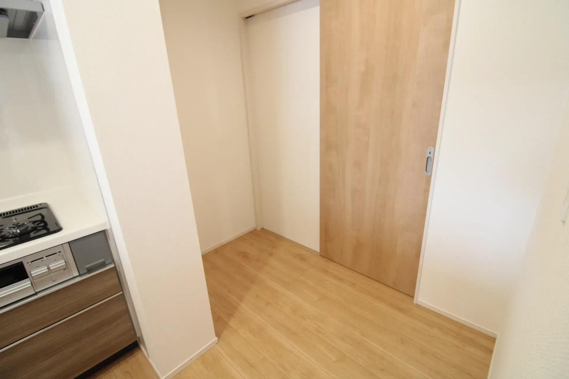 洗濯機、食器棚置き場