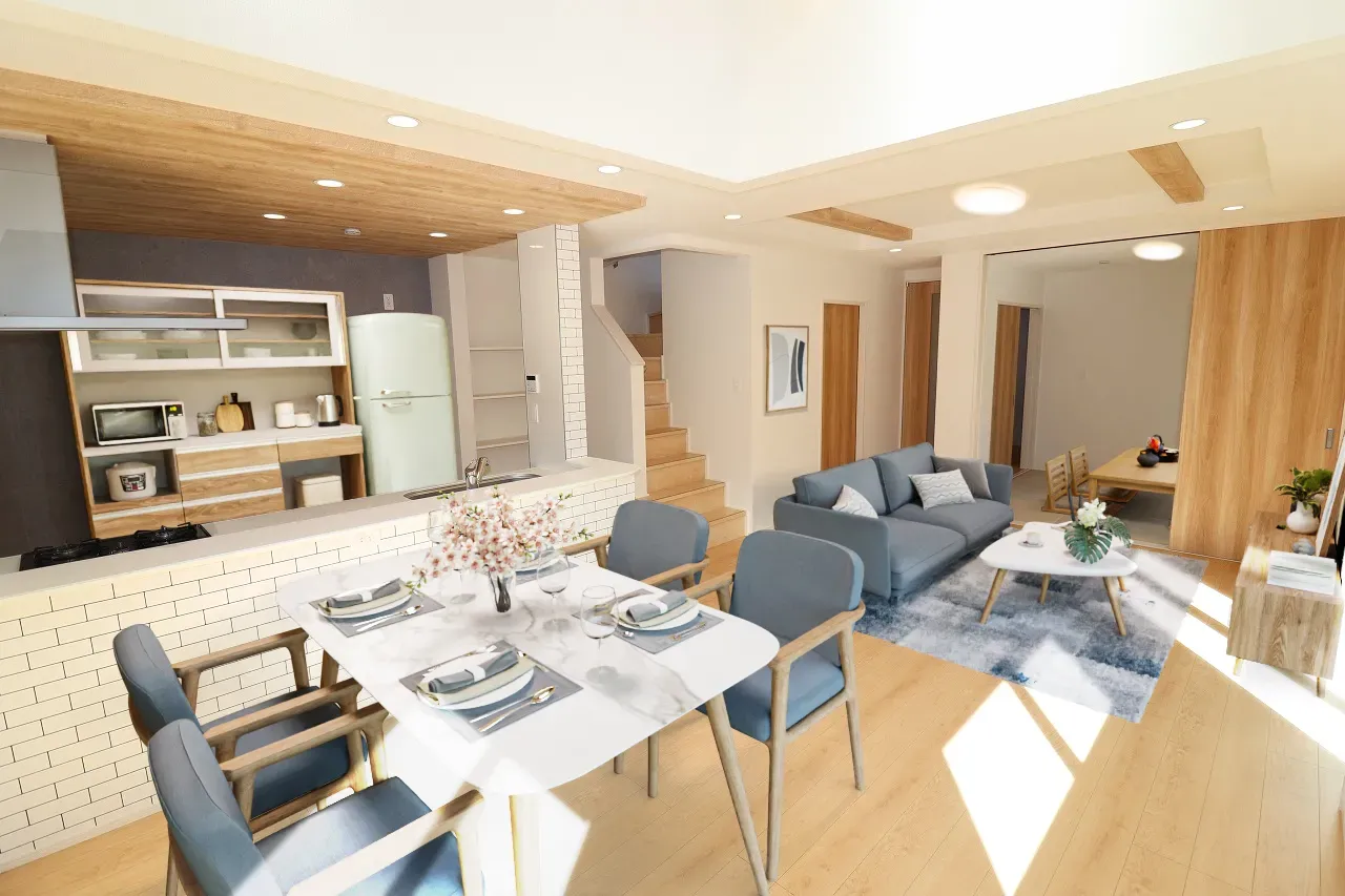 LDK(18.5帖)
※家具・家電はCGです。