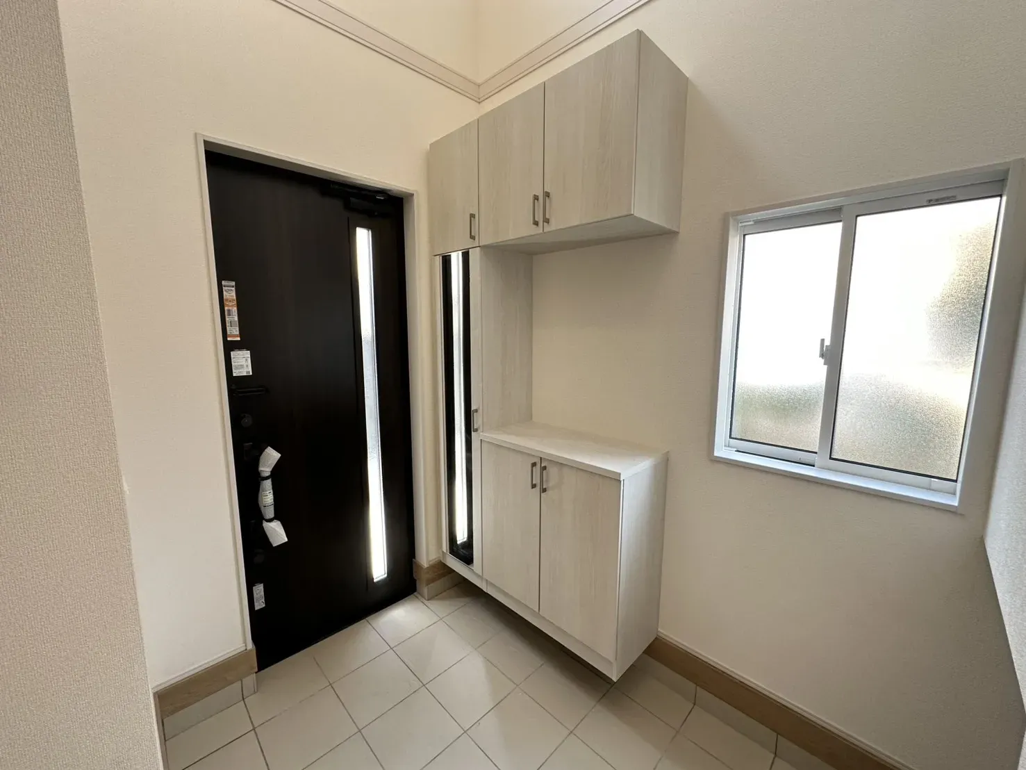 玄関収納ミラー付き