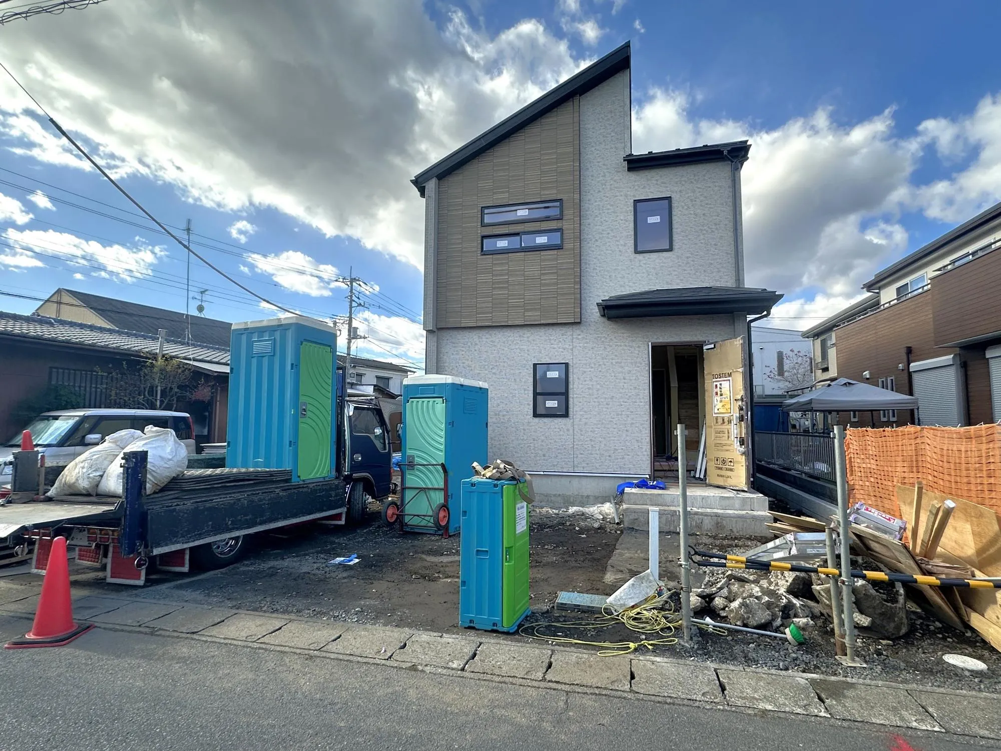 足場外れました