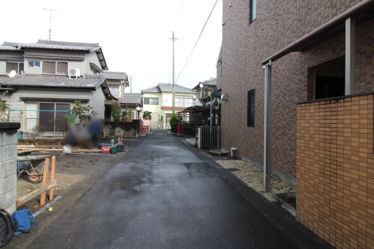 12月4日撮影 前面道路