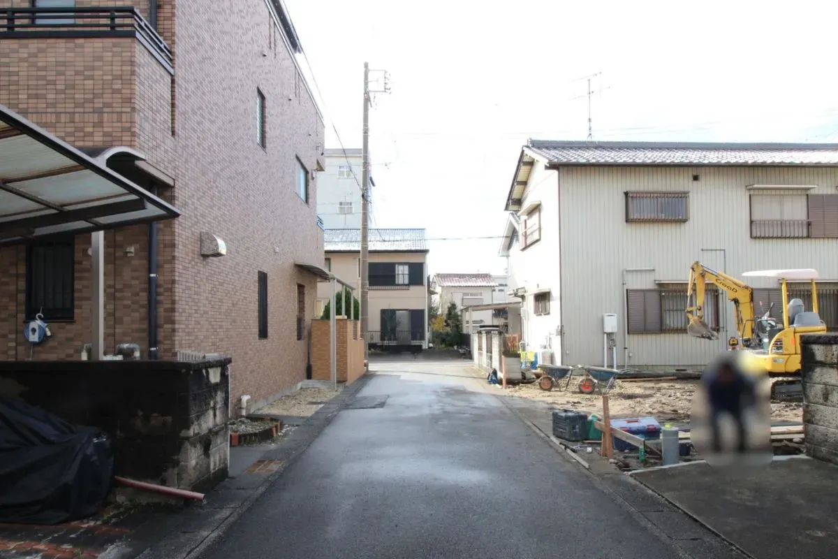 12月4日撮影 前面道路