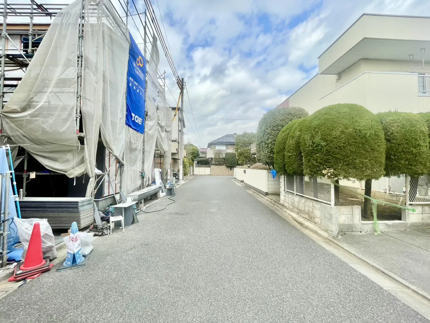 3.6現在　前面道路♪