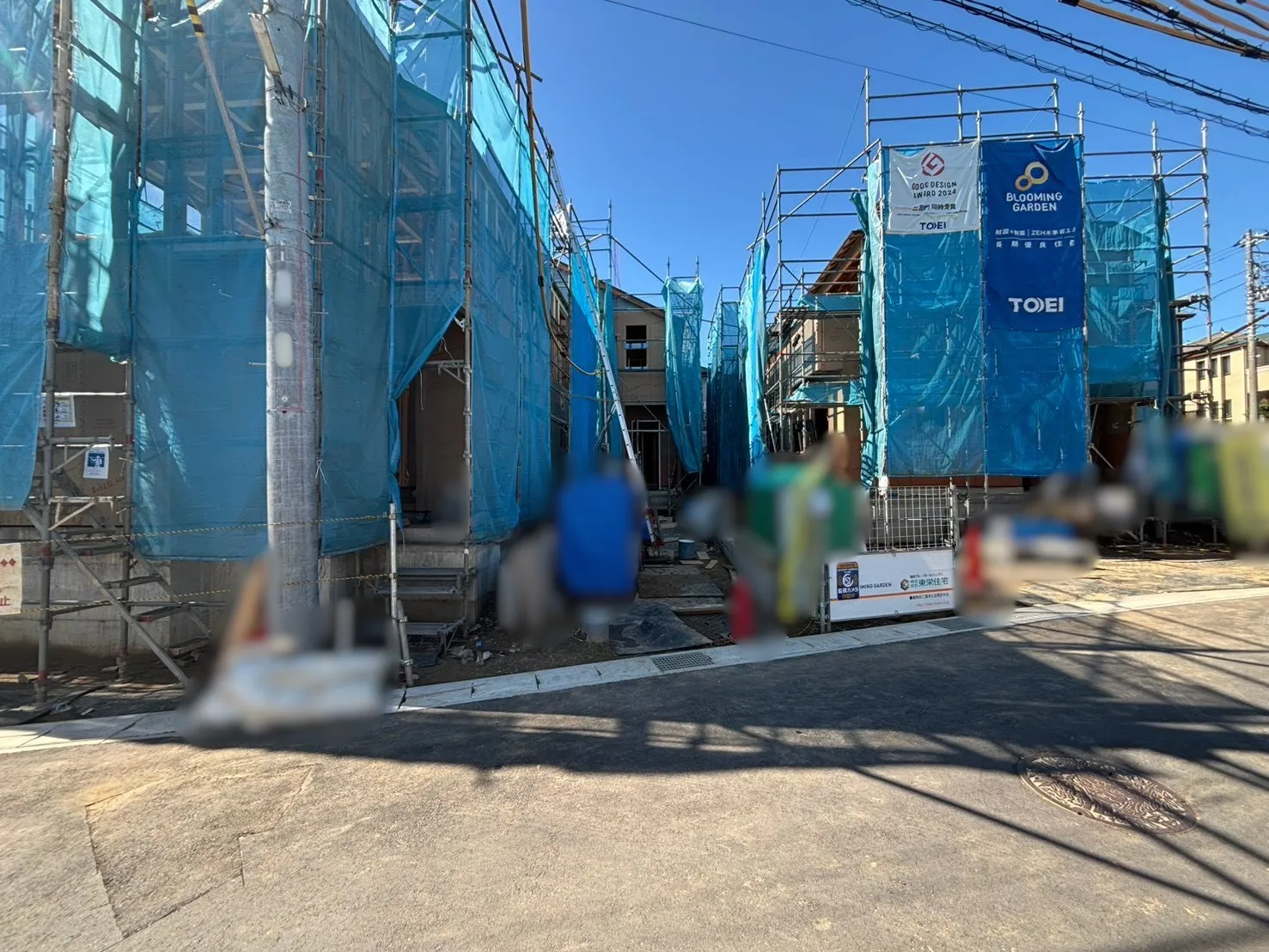 外観写真(左から⑧、⑦、⑥号棟写真)