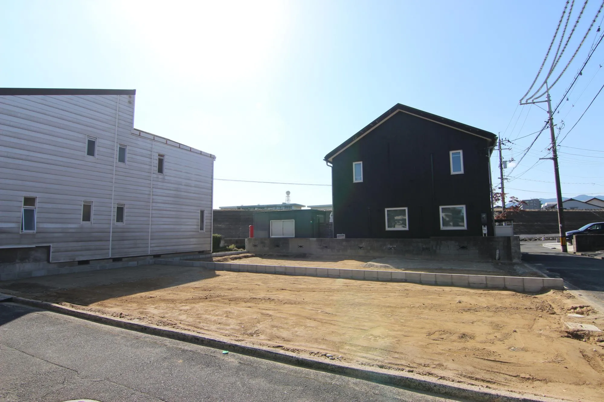 前面道路から見た宅地