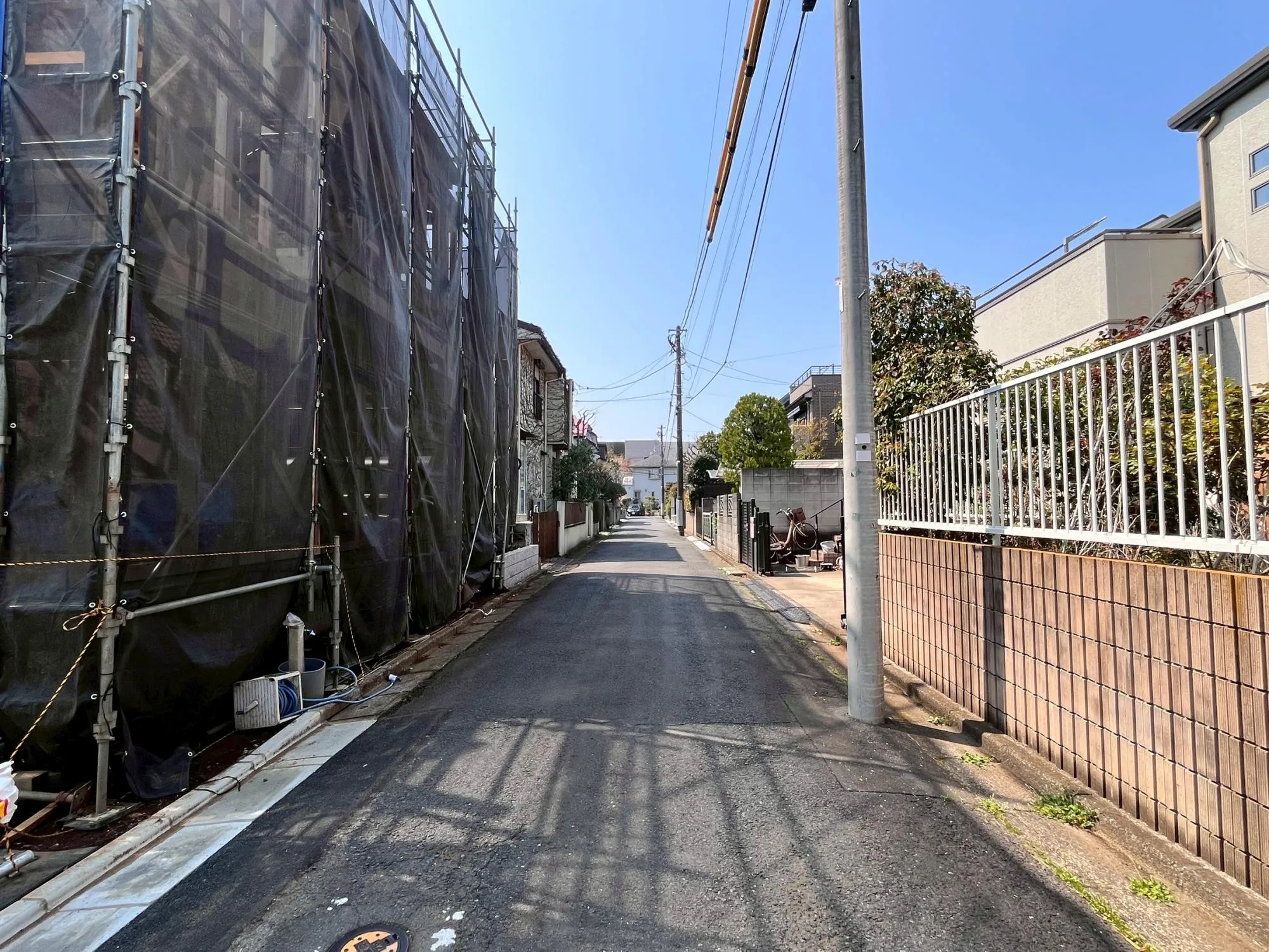 前面道路写真(3月下旬撮影)