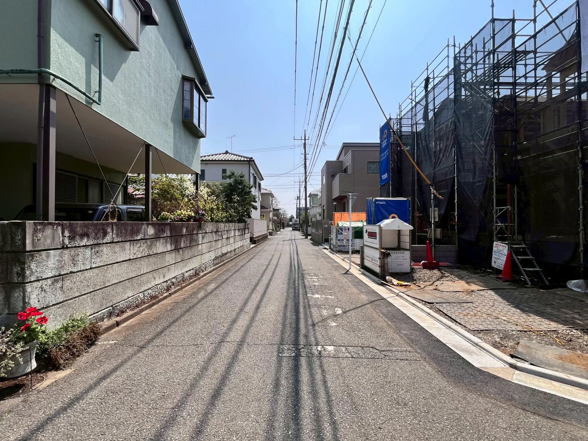 前面道路写真(3月下旬撮影)