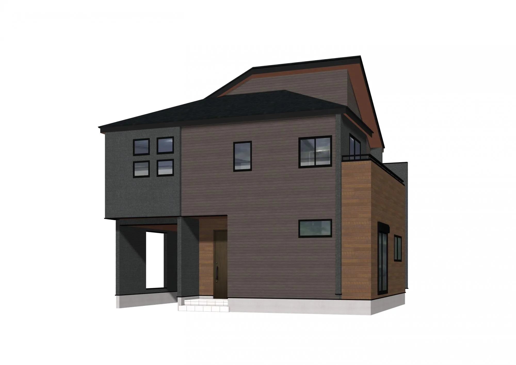 ①号棟外観完成予想パース