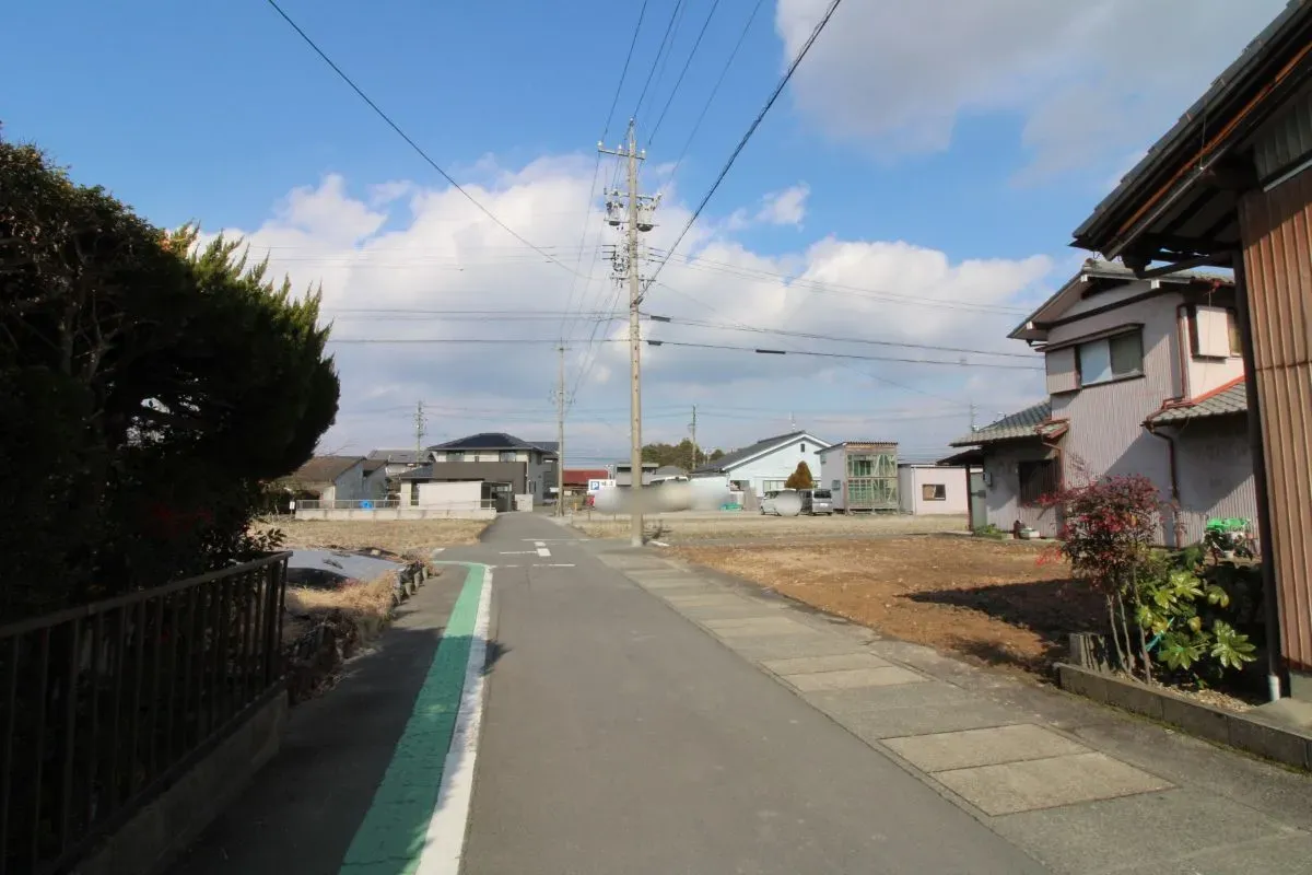 1月26日撮影　西側道路(南→北)