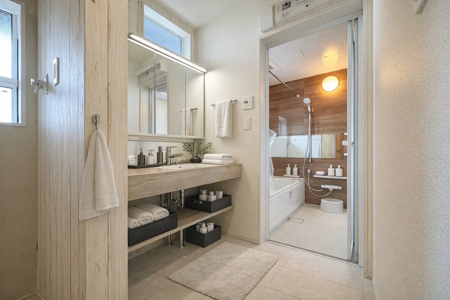 【洗面所】
(※家具等をCGで加工しています。家具付き販売ではございません。) 