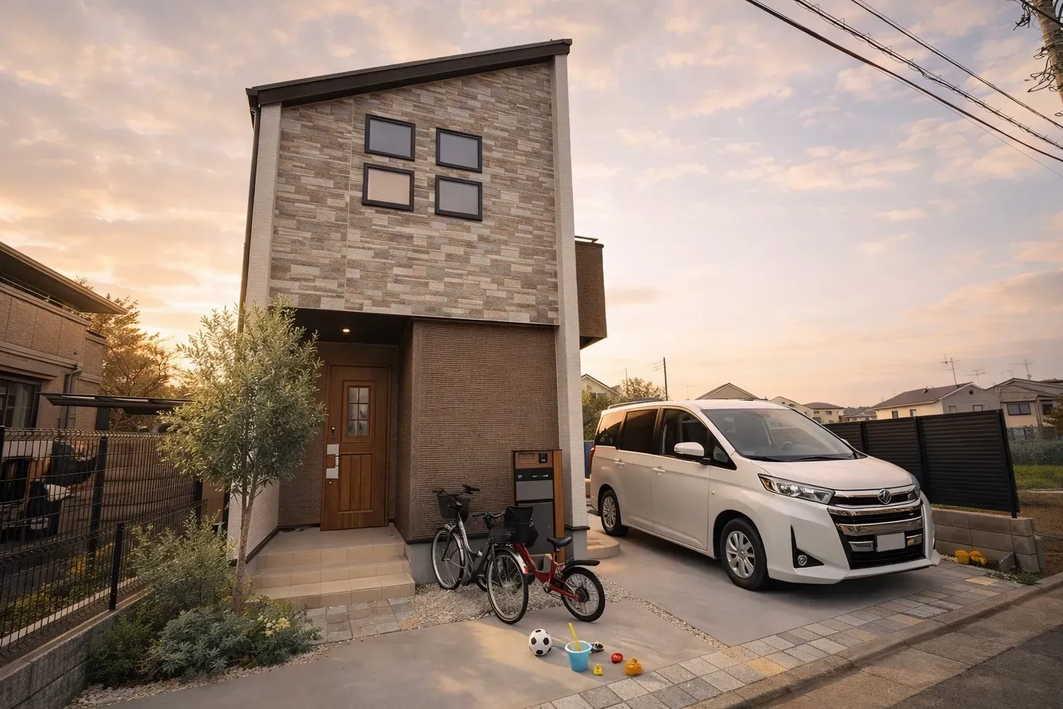 【外観】
(※車、自転車、一部外構をCGで加工しています。) 