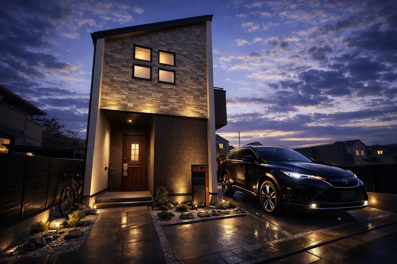 【外観】
(※車、自転車、一部外構をCGで加工しています。) 