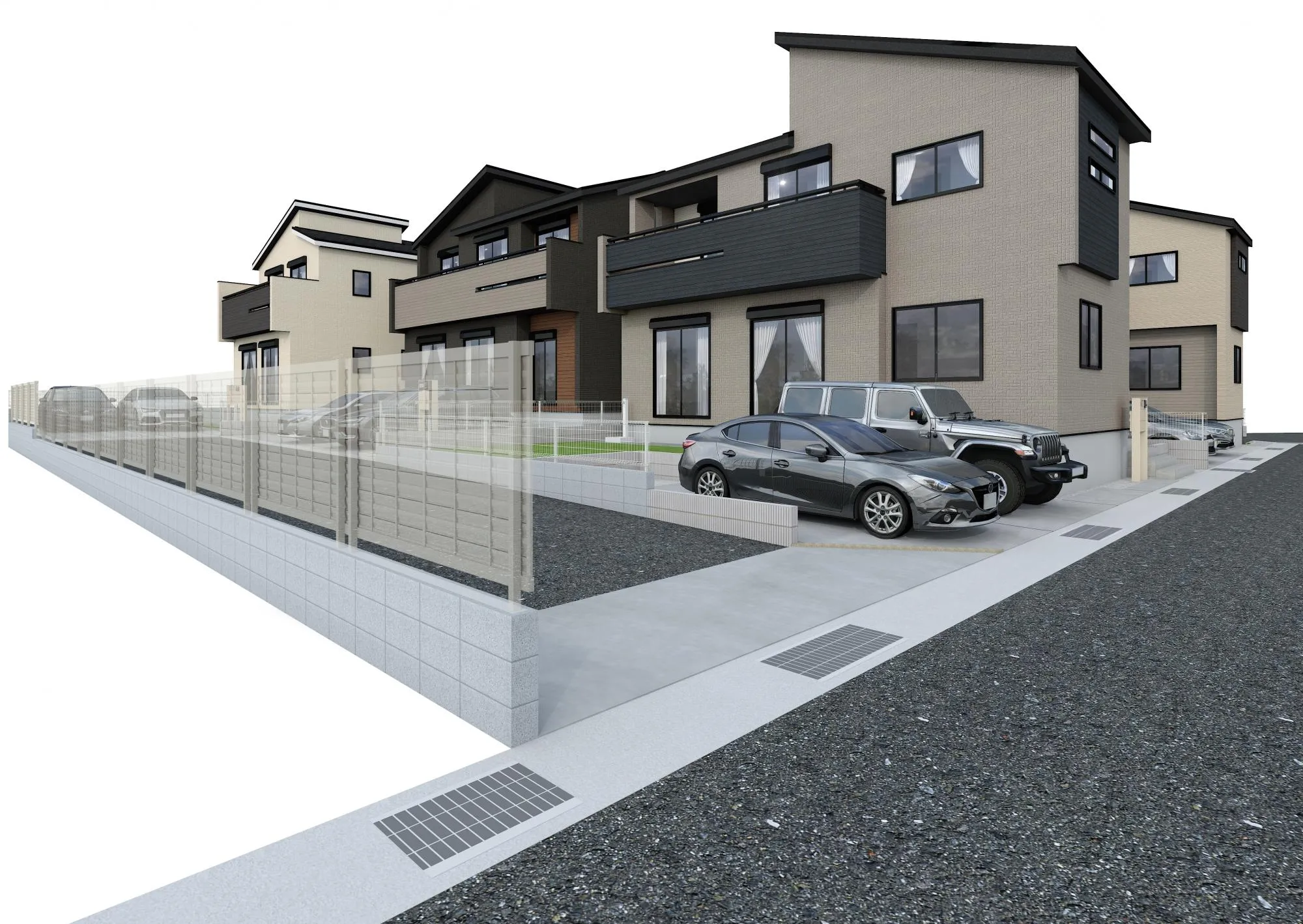 外観完成予想図 1・2・3号棟