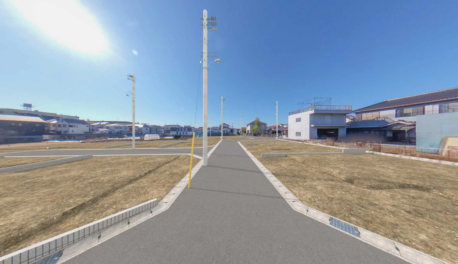 【完成予想図(造成後外観パース)】