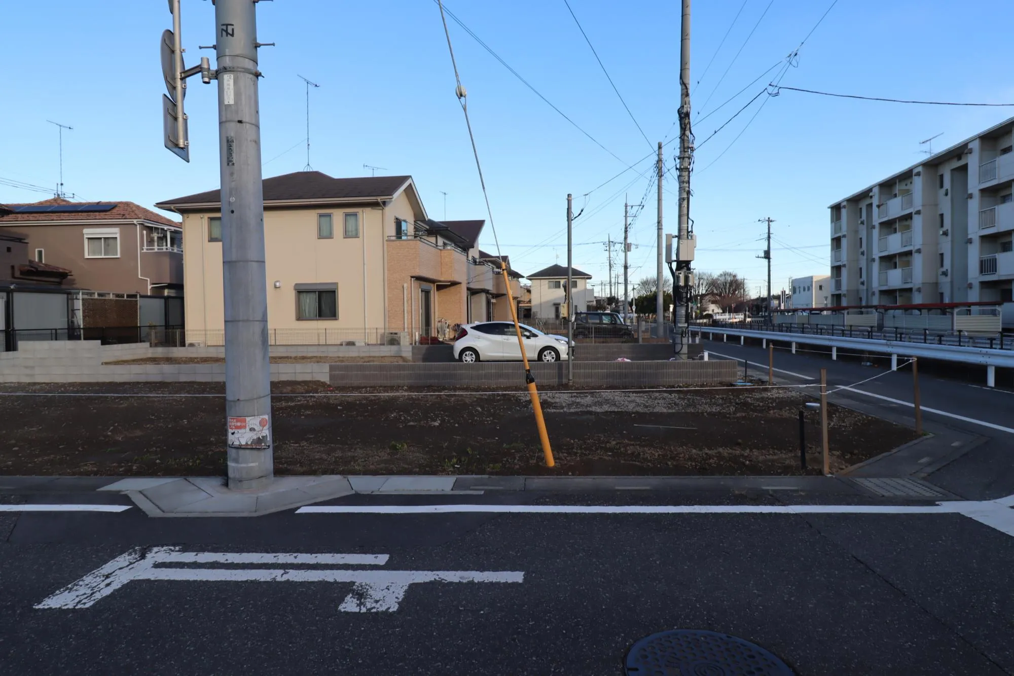 前面道路含む現地 造成後