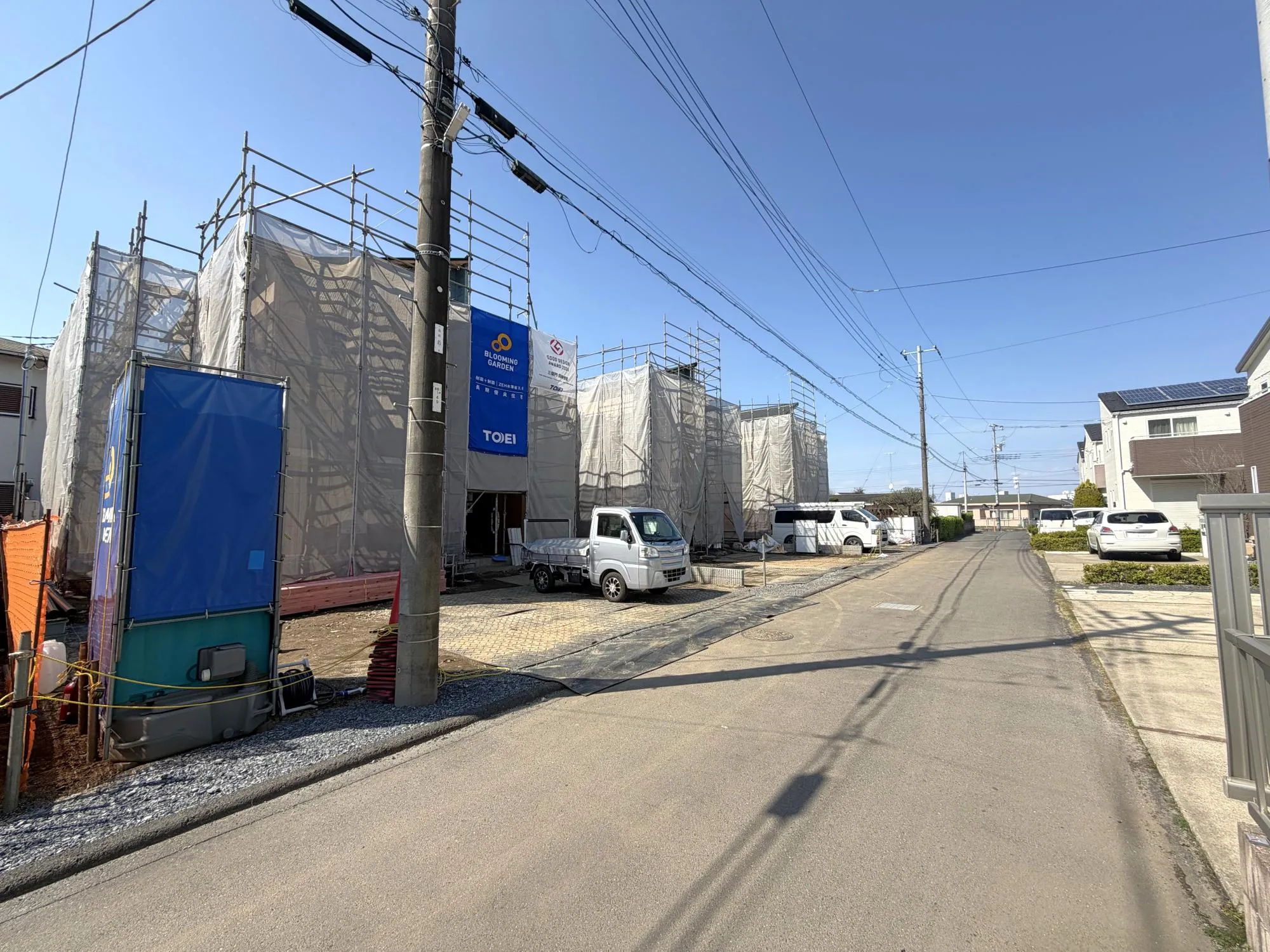 上棟しました。