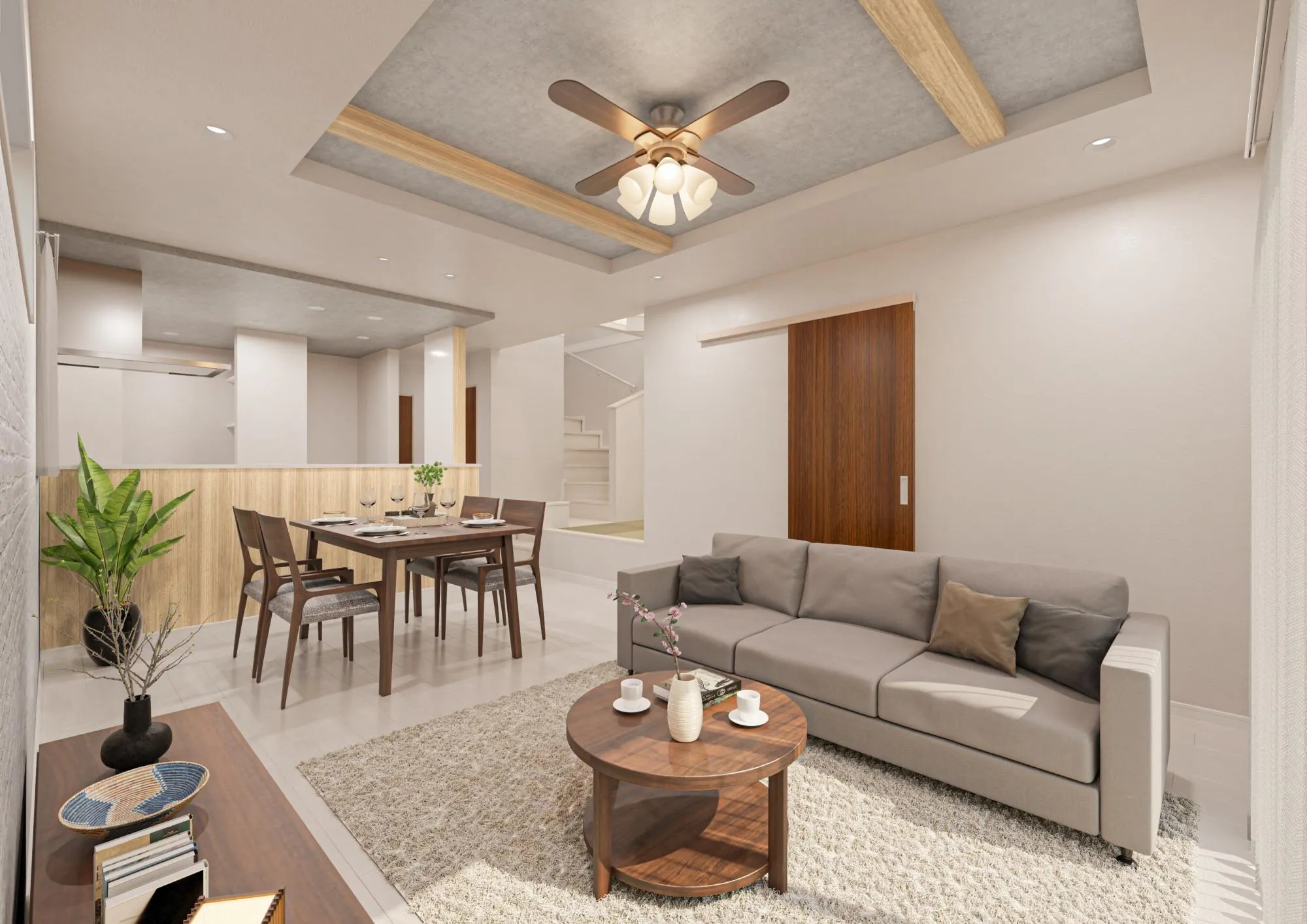 31号棟:内観パース(リビング)
※図面を基に描き起こしたパースです。実際とは多少異なります。