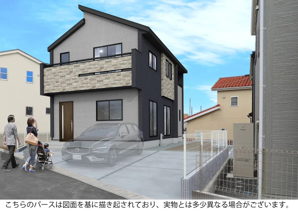 【3号棟外観完成予想図】