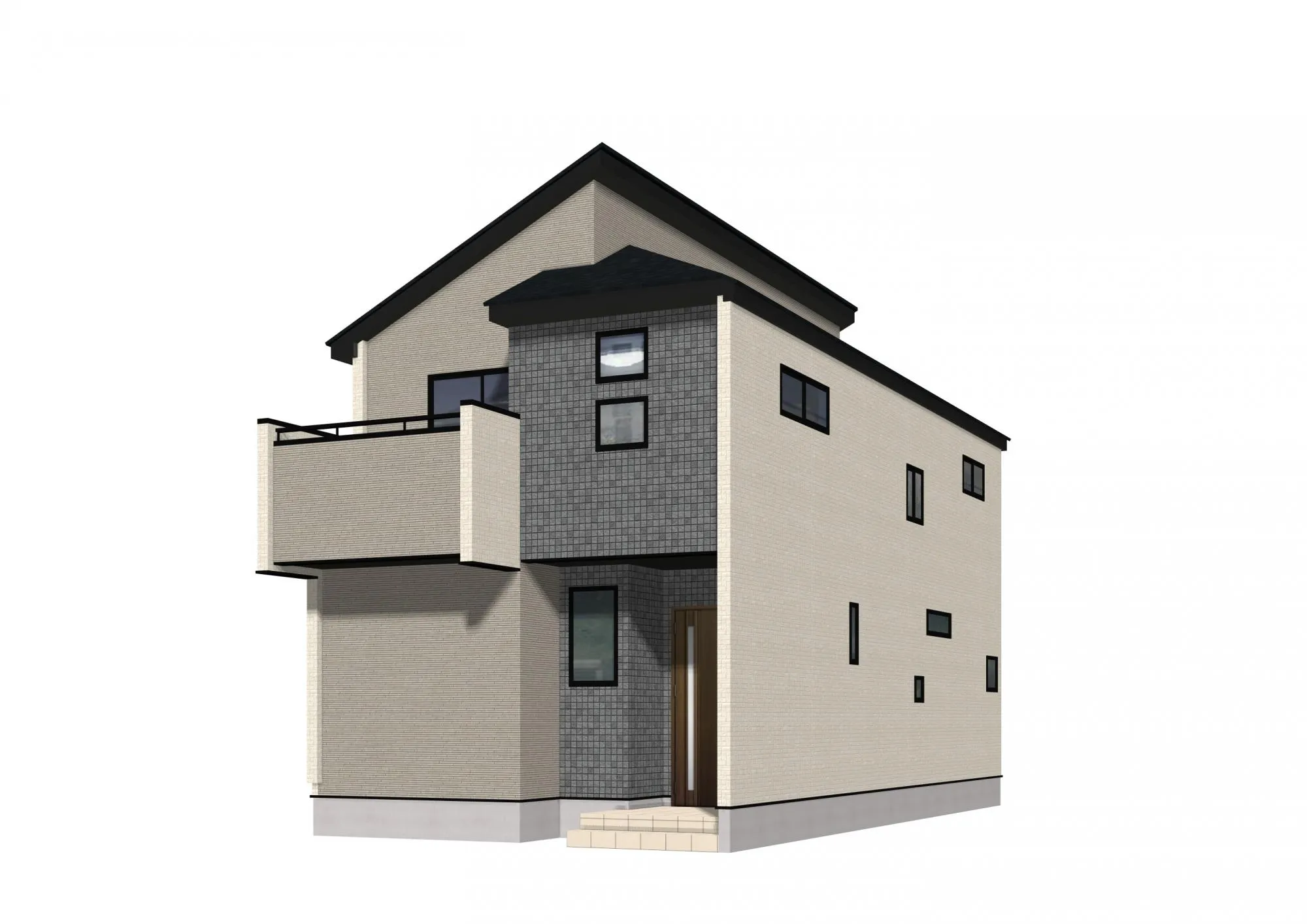 【1号棟完成イメージ】