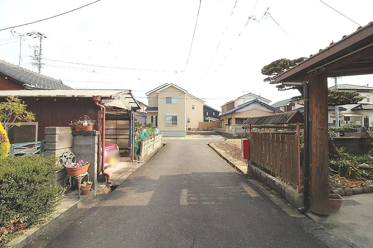 1月5日撮影 北側道路(西→東)