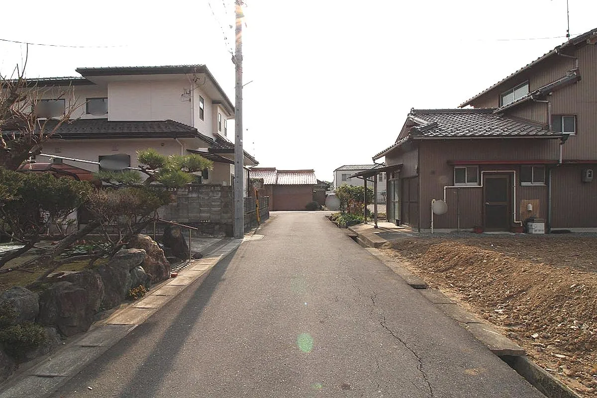 1月5日撮影 東側道路(北→南)