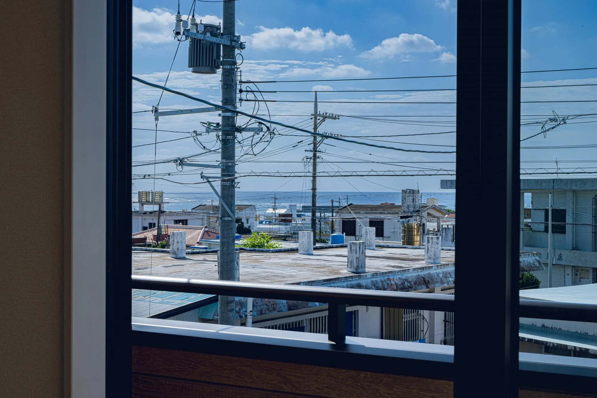 お部屋から海が見えます
