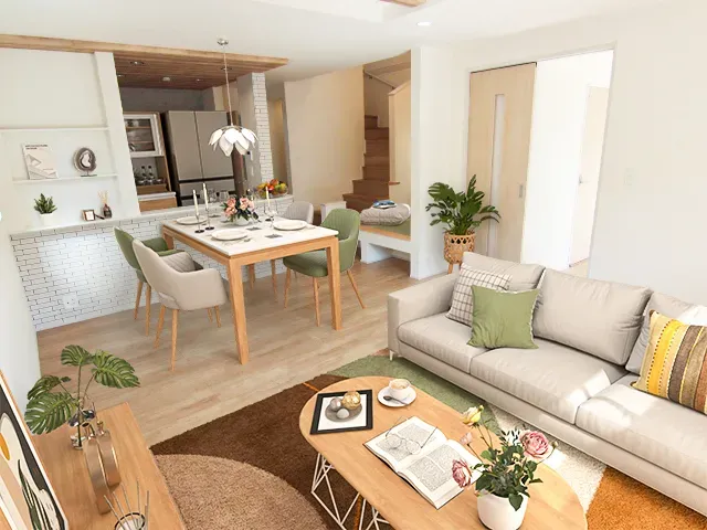 LDK20.25畳　1号棟
※マルチスキップ・パントリー含