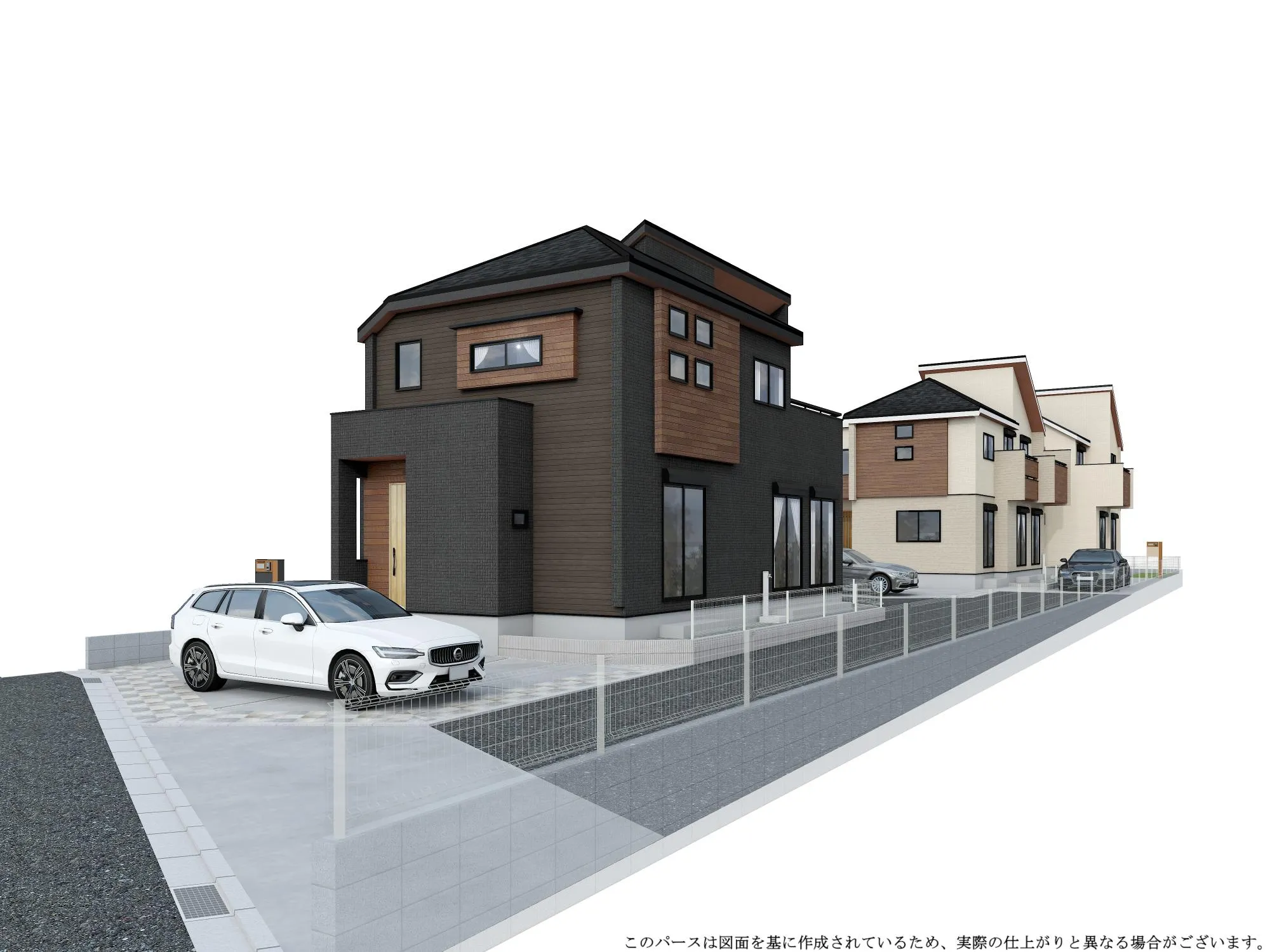 外観パース(6～8号棟)