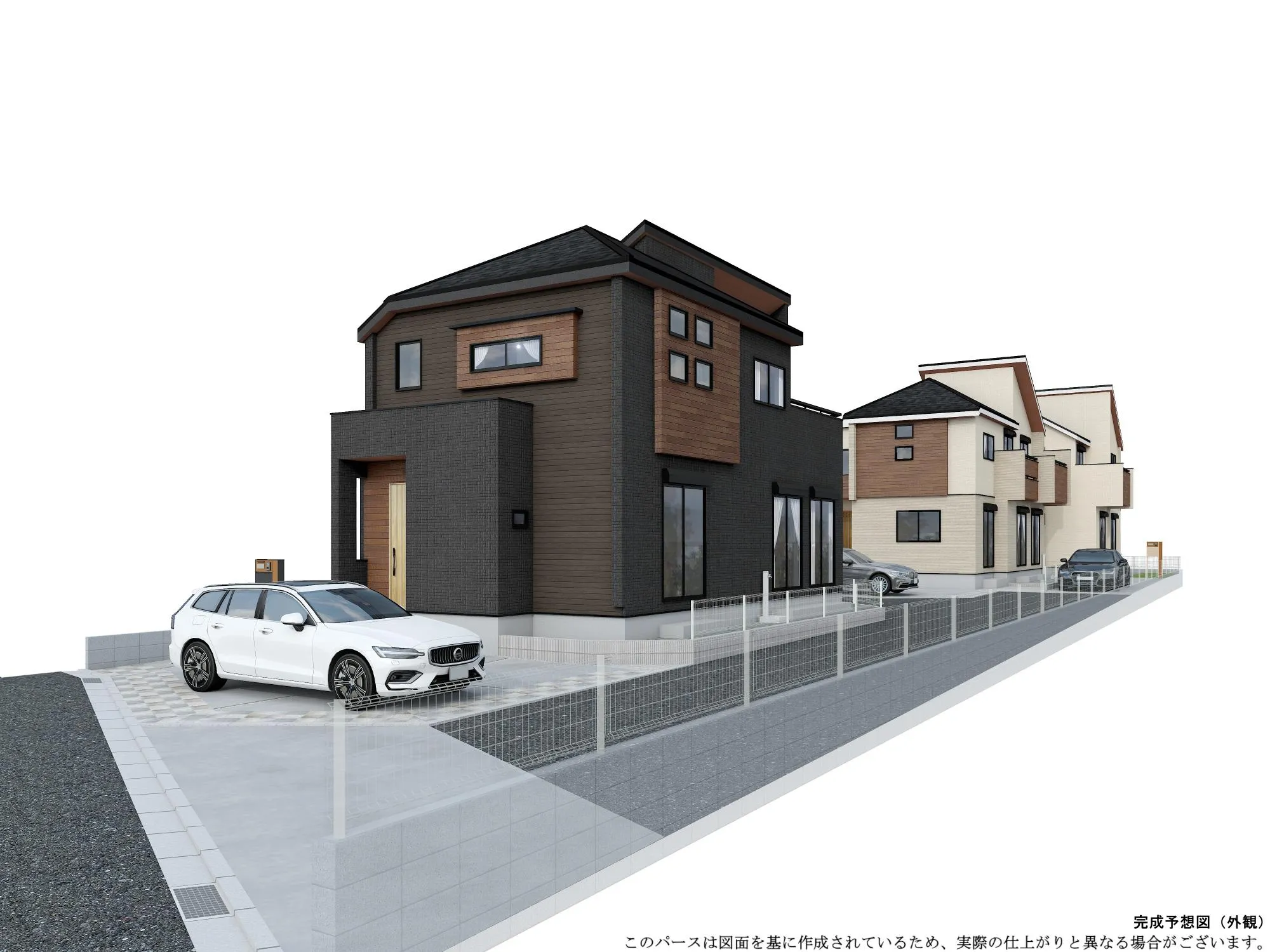 外観パース(6～8号棟)