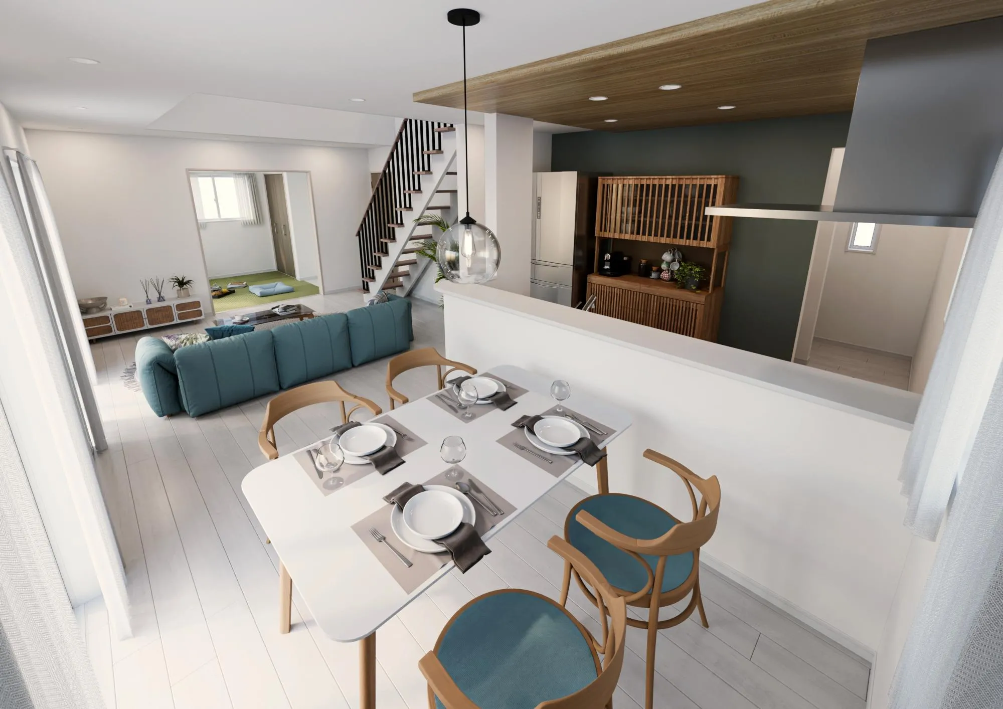 2号棟:内観パ-ス
※画像はCGです。実際とは多少異なります。