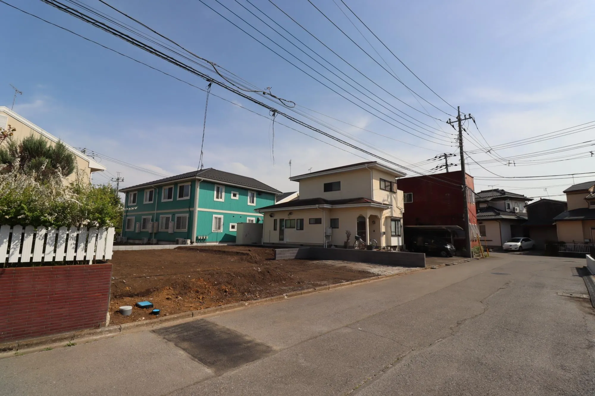 前面道路含む現地(造成後)