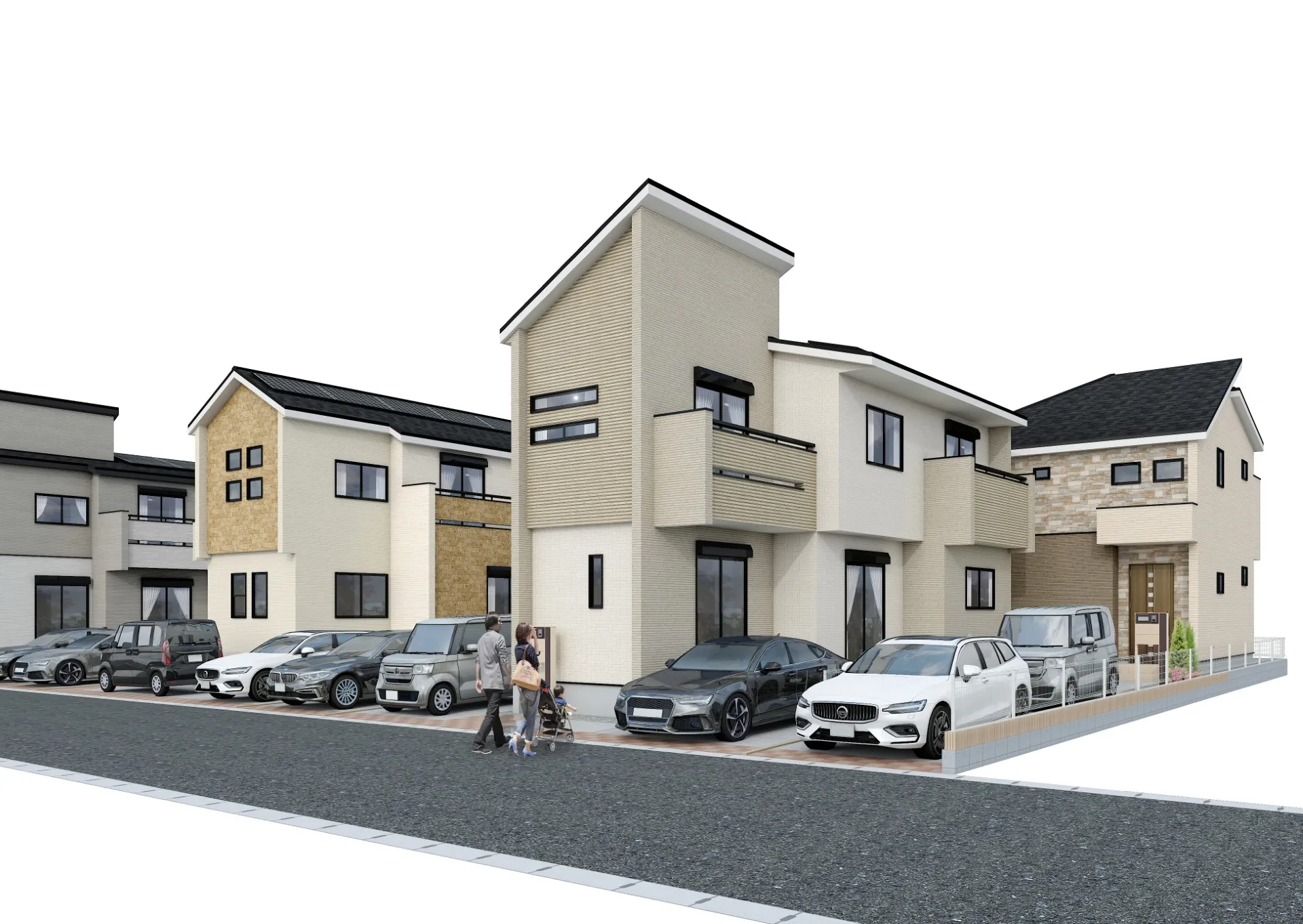 完成予想パース(1・2・4・6号棟)