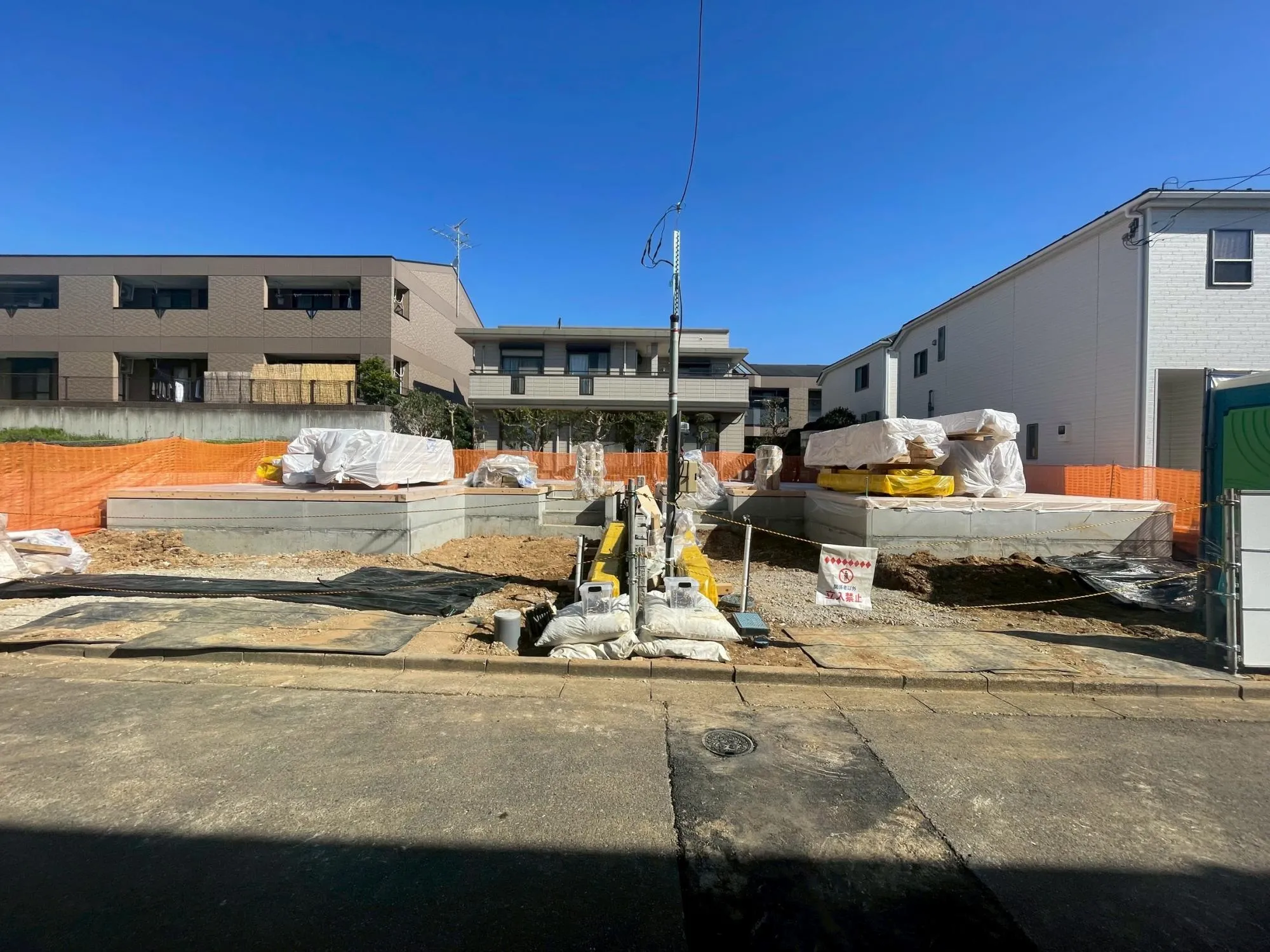 基礎工事中(3.15撮影)