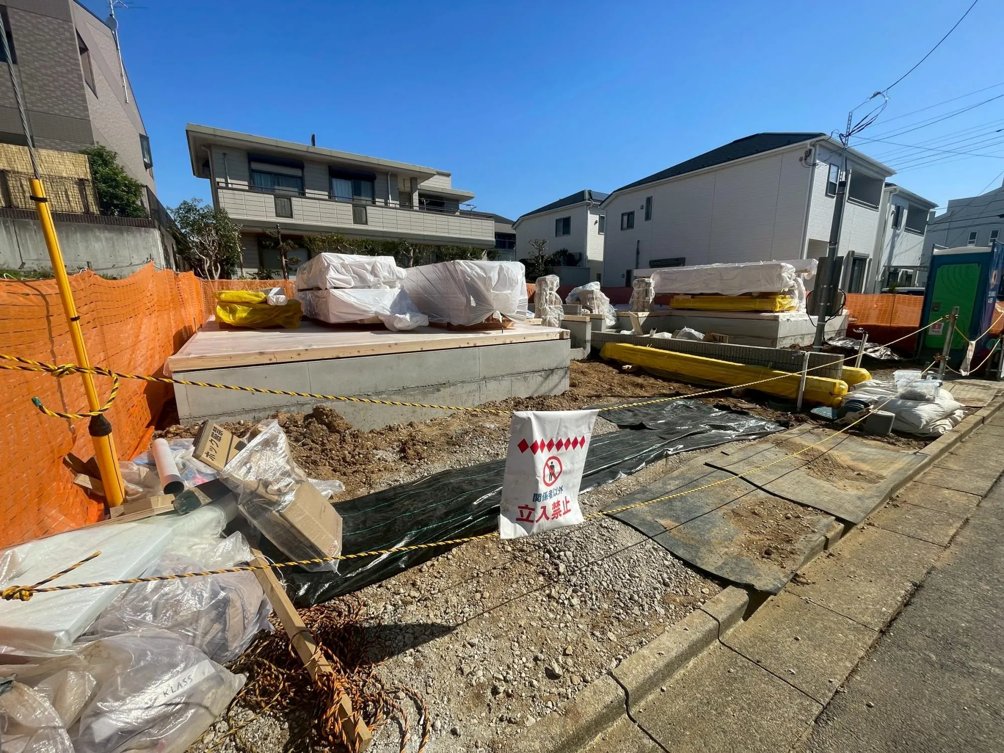 基礎工事中(3.15撮影)