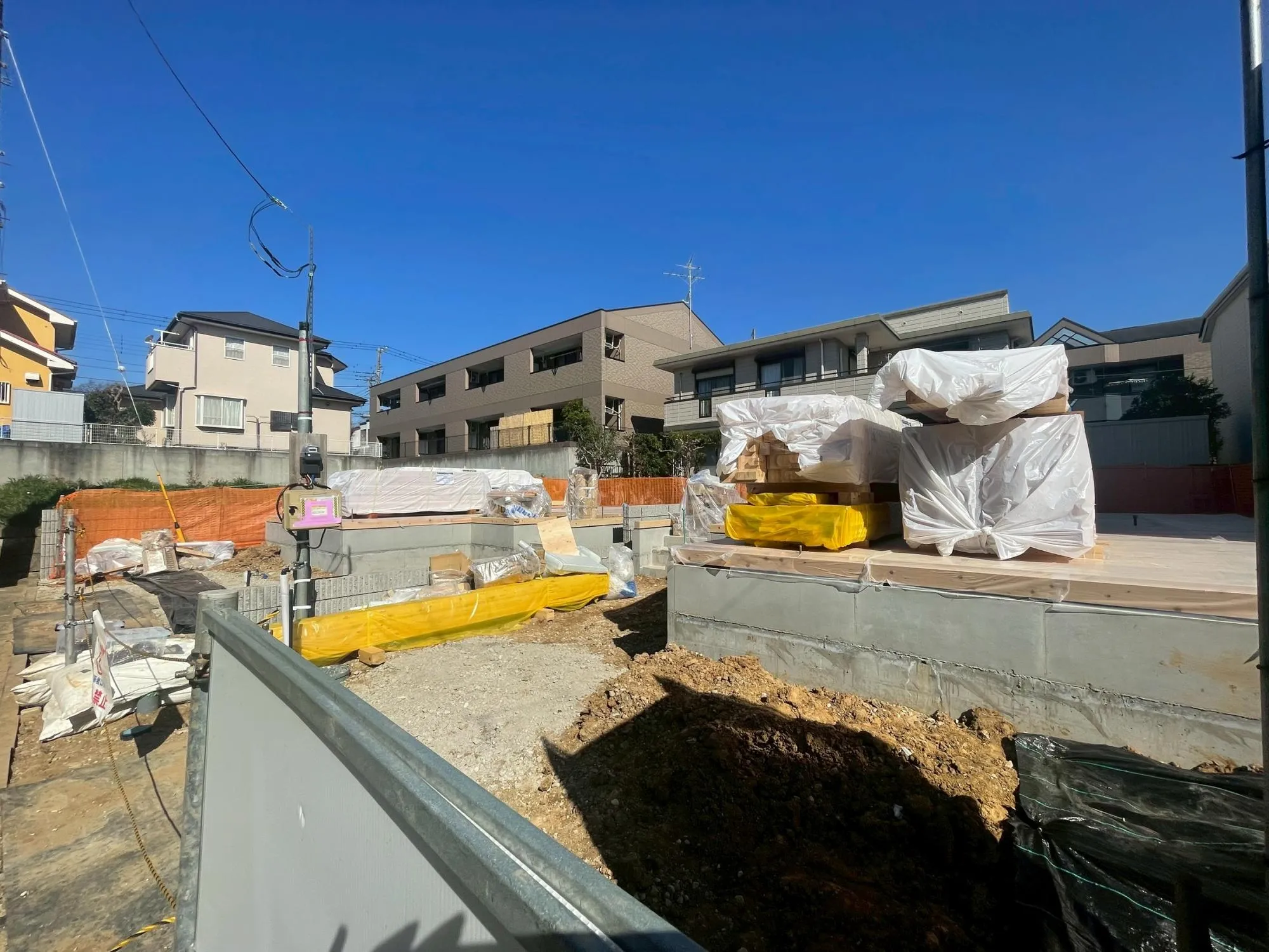 基礎工事中(3.15撮影)